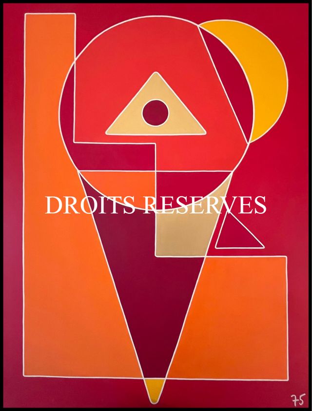 Peinture acrylique sur toile n°75057, 130 × 97 cm