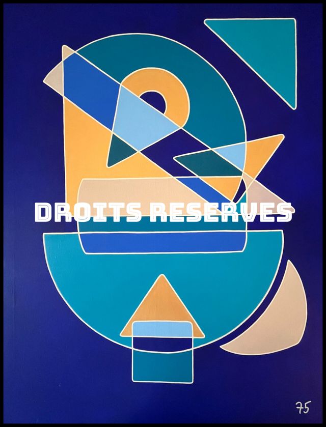 Peinture acrylique sur toile n°75058, 116 × 89 cm