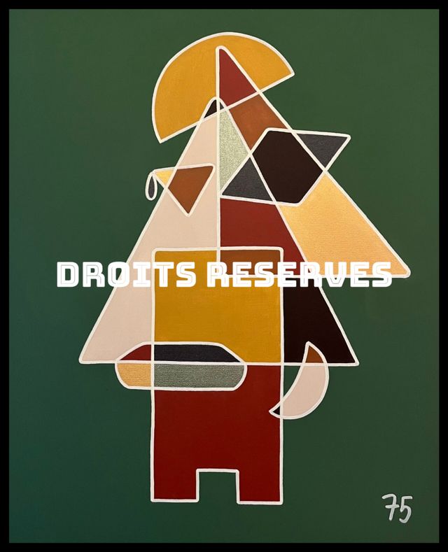Peinture acrylique sur toile n°75064, 61 × 50 cm