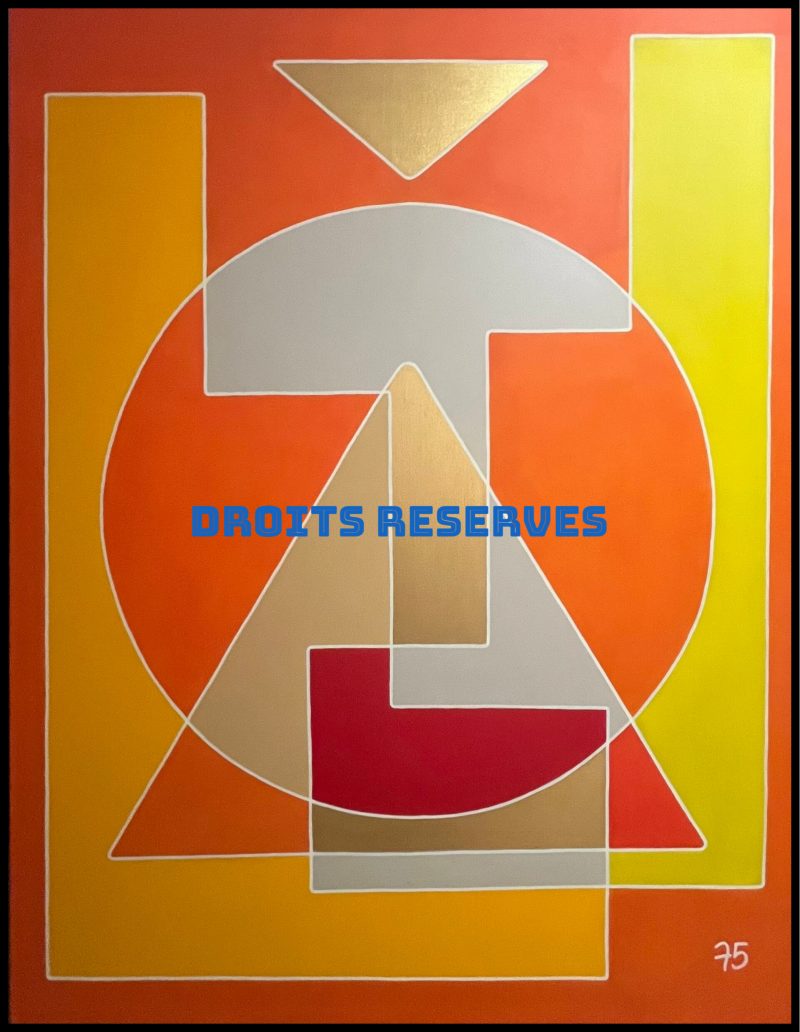 Peinture acrylique sur toile n°75065, 116 × 89 cm