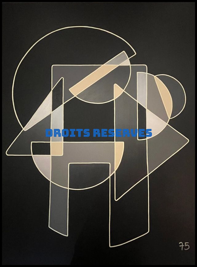 Peinture acrylique sur toile n°75066, 116 × 89 cm