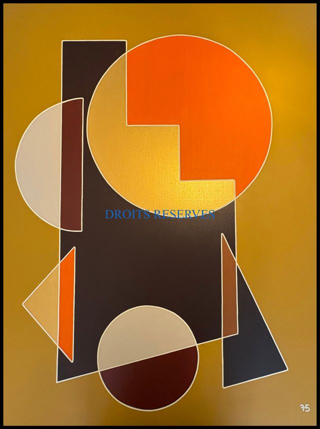 Peinture acrylique sur toile n°75112, 116 × 89 cm