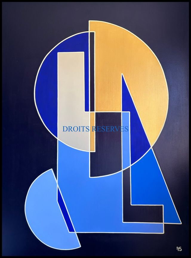 Peinture acrylique sur toile n°75118, 130 × 97 cm