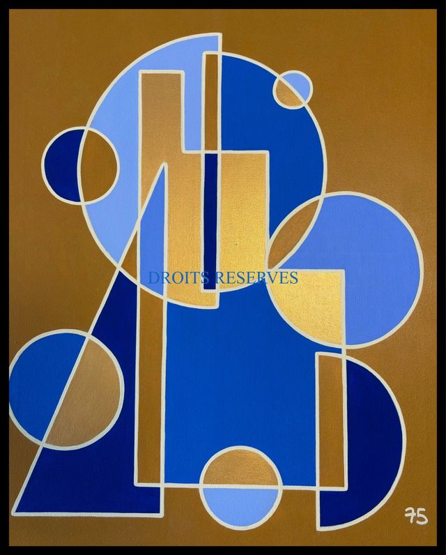 Peinture acrylique sur toile n°75120, 61 × 50 cm