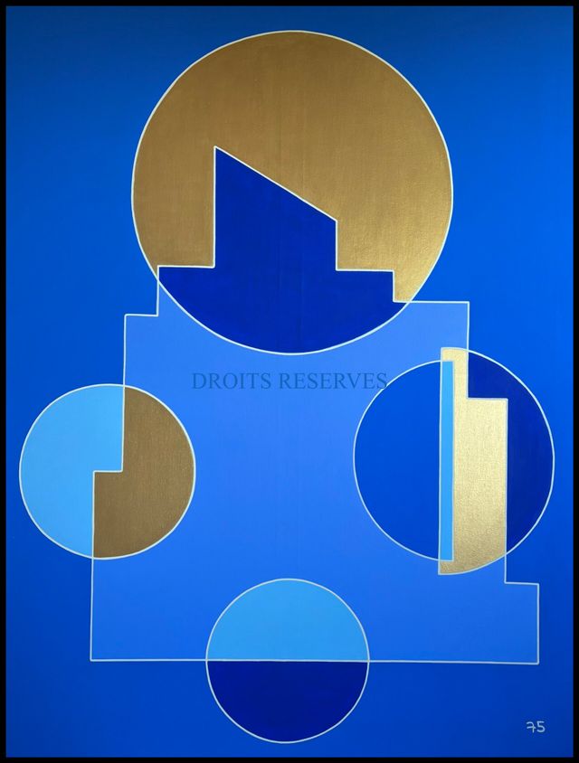Peinture acrylique sur toile n°75129, 116 × 89 cm