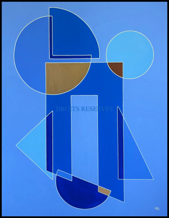 Peinture acrylique sur toile n°75133, 116 × 89 cm