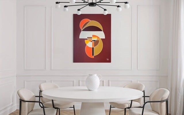 Esprit mid-century, buffet en noyer
